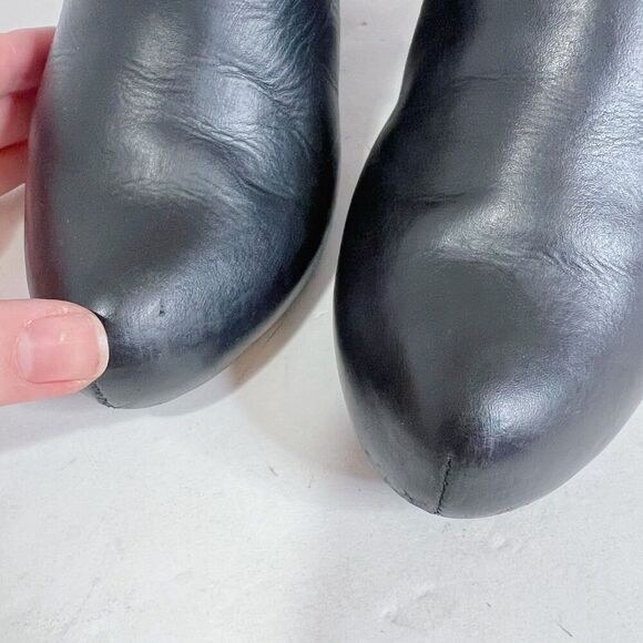 Kork-Ease Courtney Harness Slip On Biker Bootie Mule Black Leather Size 6 - Picture 5 of 8